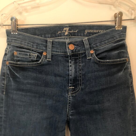 7 for All Mankind Gwenevere Washed Jeans sz 26 - Picture 5 of 16
